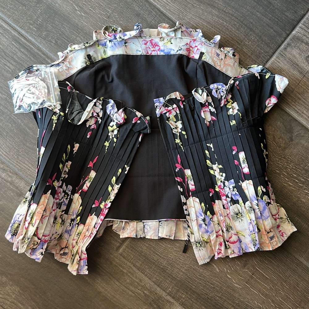 WHBM Floral Ruffle Bustier - Picture 6 of 10